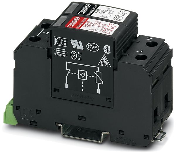 Scaricatore di sovrat.PX L/N/PE tipo 2 con cont.sign.