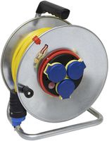 Kabelrolle BAT SK Bretec 290 Ø290mm 50m 3×1.5mm² 3×T13 Stahl grau IP55