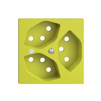 Frontset lemon 60×60mm 3×T13 EDIZIOdue mit Linse