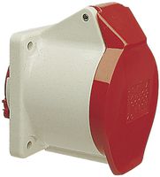 EB-Steckdose CEEtyp 5L 32A 6h Kont.vernickelt Push-In gerade IP44