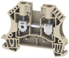 Durchgangs-Reihenklemme 0.5…10mm² 41A 800V TH35/G32 beige