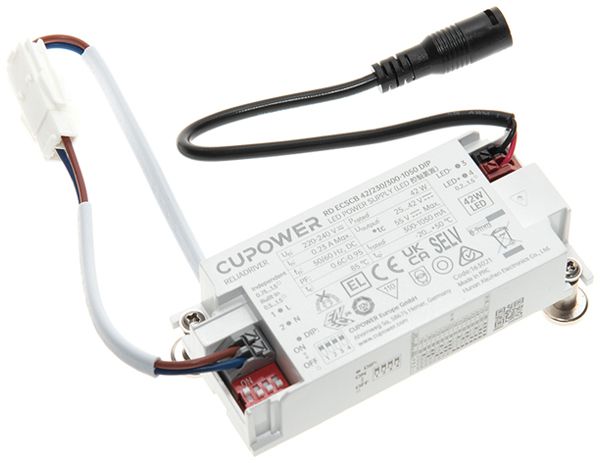 Alimentation LED DOTLUX QUICK-FIXadapt CC 12.6…42W 25…42V 300…1050mA ON/OFF