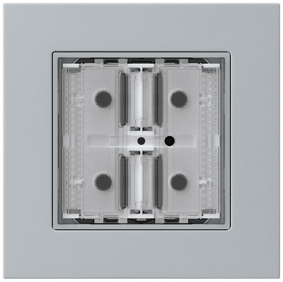Poussoir KNX ENC KPR p.2×touches 4×points actionnables LED gris