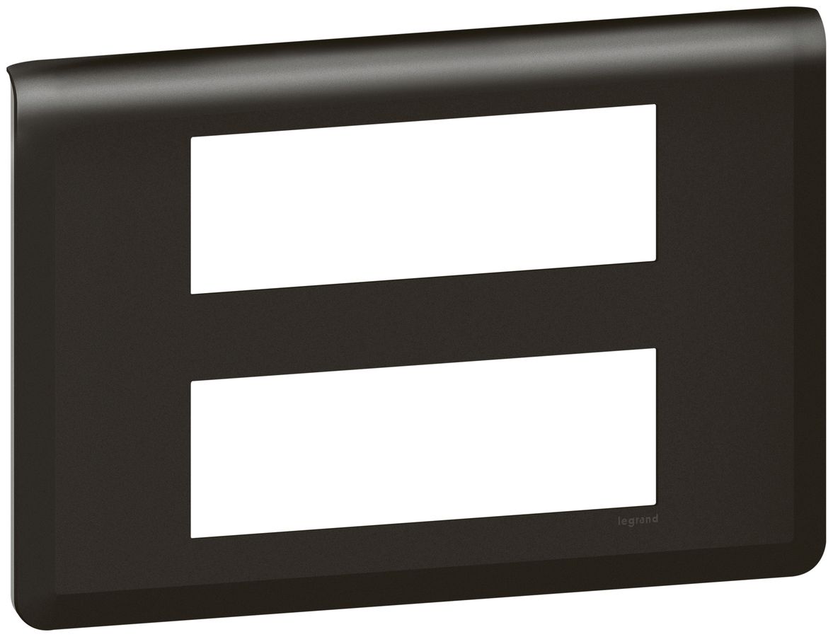 Abdeckrahmen MOS 2×6 Module horizontal schwarz matt