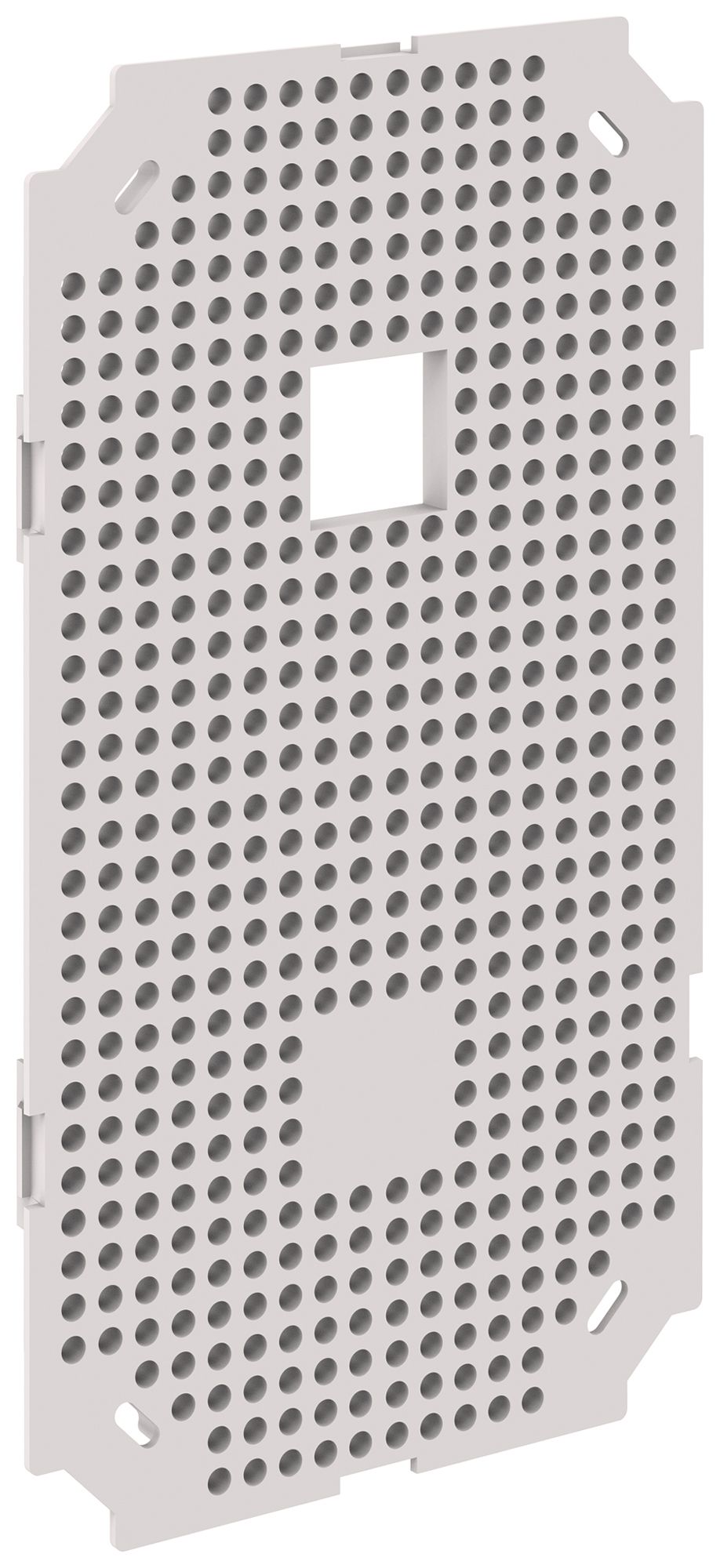 Montageplatte Morach-Technik CRALLO-LEU 2×1 PE-HD GDP 850°C grau