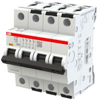 Disjoncteur ABB MCB S300P 4P 415V type B 32A Icn 20kA Icu 15kA 4UM