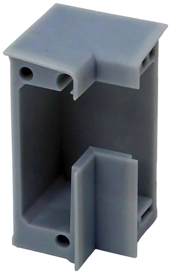 Angolo interno ELBRO 60×20mm 90° argento