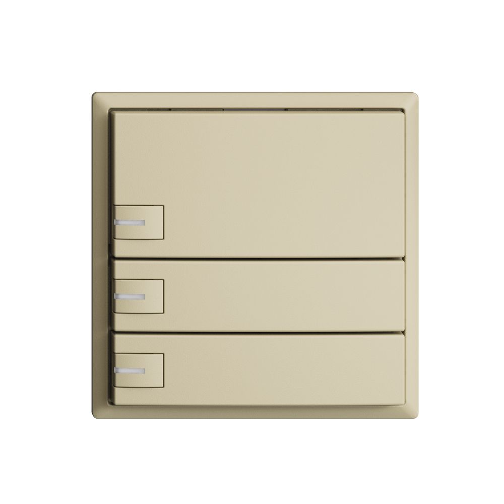 Poussoir KNX RGB EDUE, 250mW, a.LED RGB, 3×poussoir, comm.1×touche, van