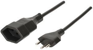 Verlängerung MAX HAURI T12/T13 Td 3×1mm² 0.25m schwarz