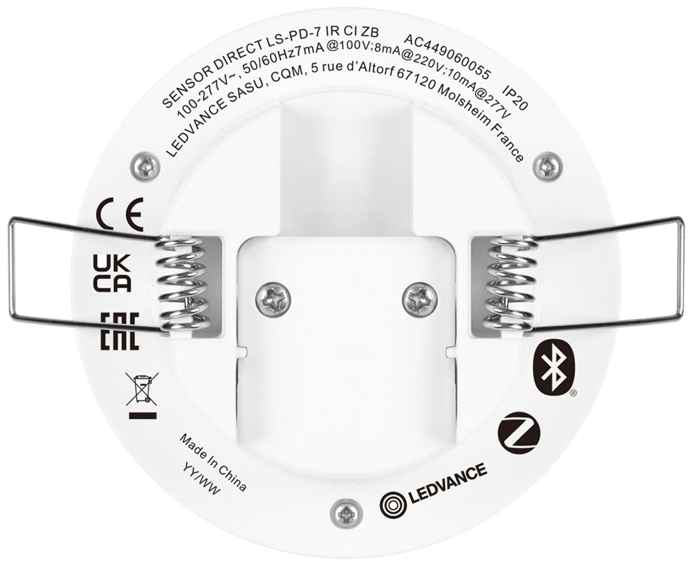 Sensore di movimento LEDVANCE IP20 DC 0.36W Zigbee Bluetooth 80×55×55mm