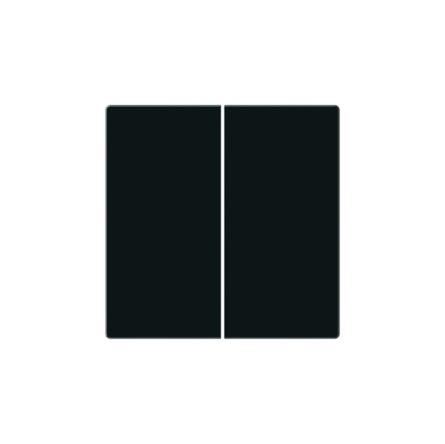 KNX-Tasterfront Hager BA basico Z 2-fach schwarz 45×45mm