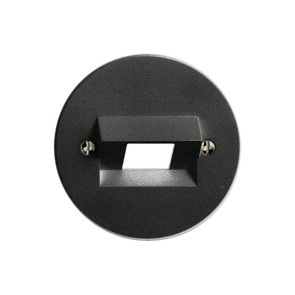 Frontscheibe FH 1×RJ45 schwarz ITplus 58mm