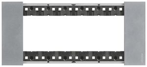 Cadre de recouvrement Living Now 6 modules 192.5×86mm moon