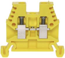 Morsetto di passaggio componibile Woertz 0.5…4mm² 32A 1000V vite 2×1 DIN 35mm gi