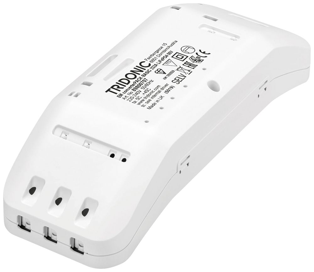 Boîtier Tridonic EM converterPACK box pour modules d'éclairage de secours, vide