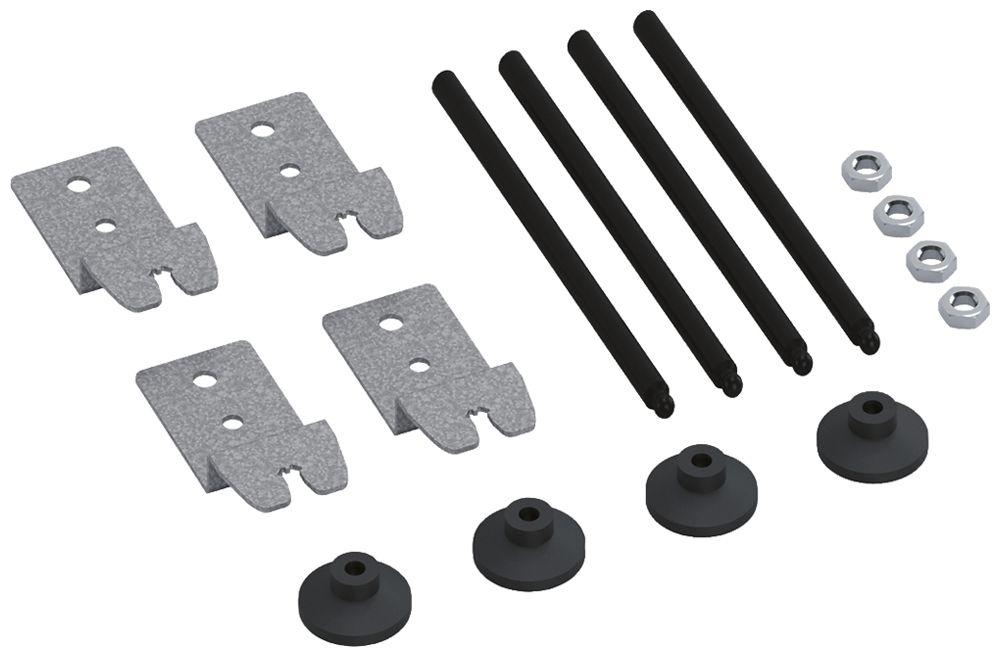 Kit di livellamento Hager lung.150mm p.cassetta livellamento e estensione altez.