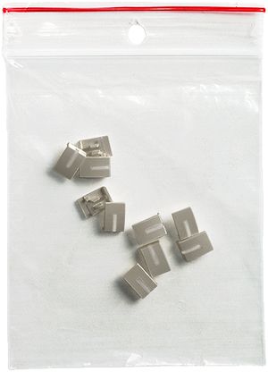 Seitenbaustein 10 Stk EDIZIOdue dunkelgrau, mit LED