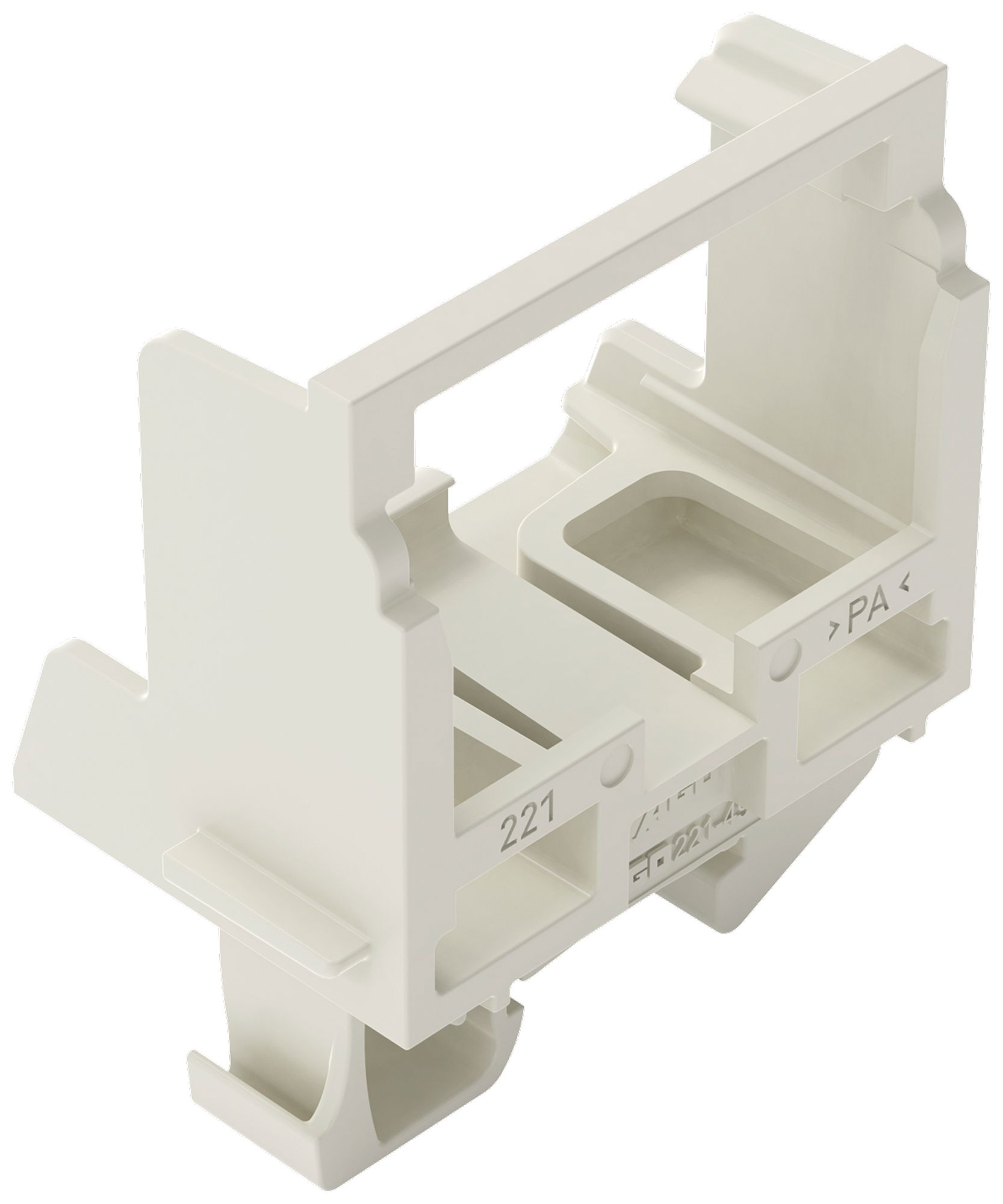 Befestigungsadapter WAGO o.Zugentlastung für 10×4mm² TH15 Ex lgu