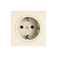 Steckdose EDIZIO.liv SNAPFIX® SCHUKO 16A 230V 60×60mm crema