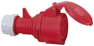 Presa mobile Brennenstuhl CEE 16A 3L+N+PE 400V 6h rosso Ø90×160mm IP44
