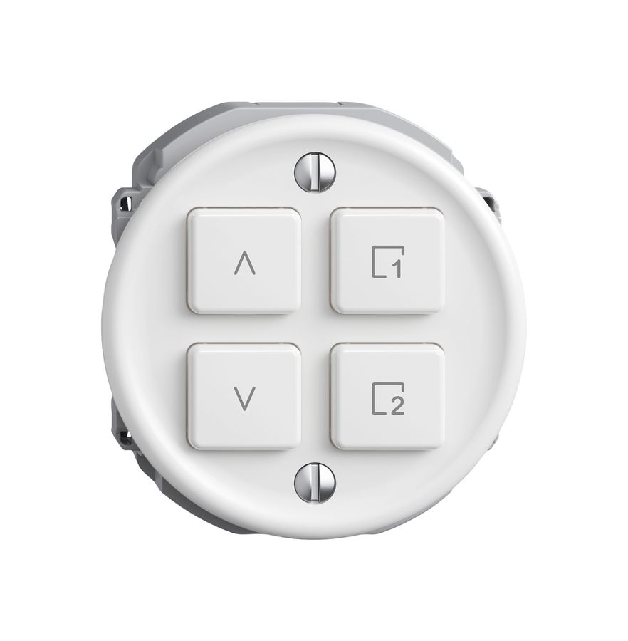 Bedienaufsatz zu Storenschalter STANDARDdue Wiser 1K 4T ws