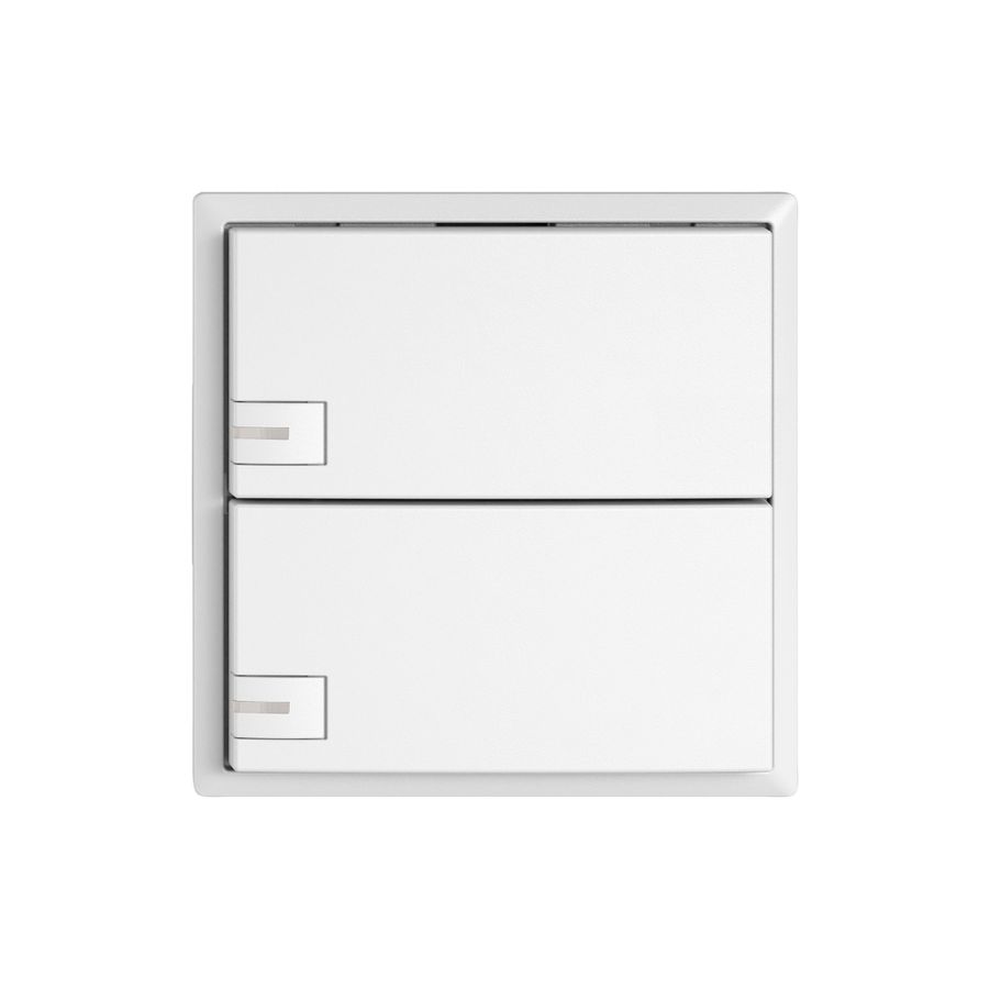 Pulsante KNX RGB EDIZIO.liv SNAPFIX® sensore temp.RGB-LED 2× com.1T bi