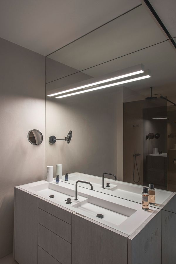 Lampada a muro LED SLV Q-LINE, 42W 230V 3000K 3800lm IP20 grigio argento