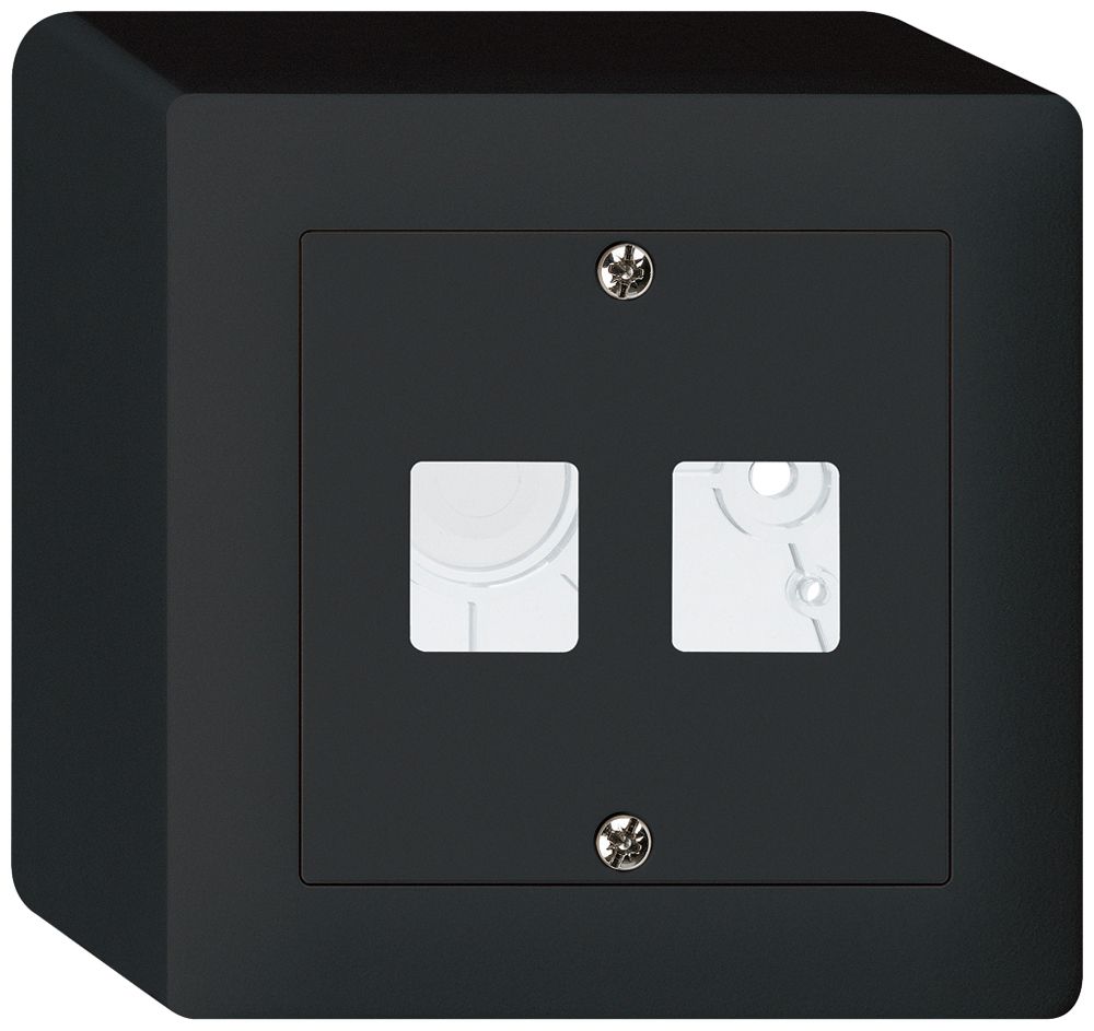 Kit frontale AP kallysto Q per 2 moduli nero