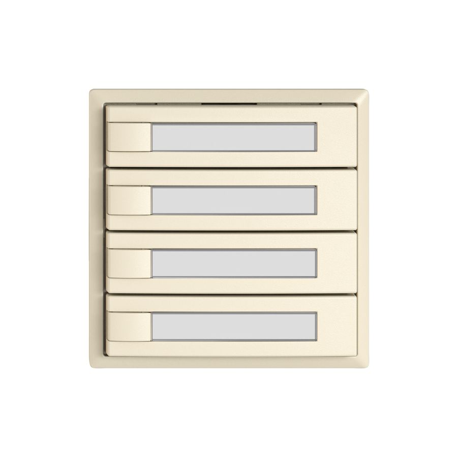 Universaltaster EDIZIO.liv UNI SNAPFIX® o.LED 4× 1-Tbed.Pap.cr