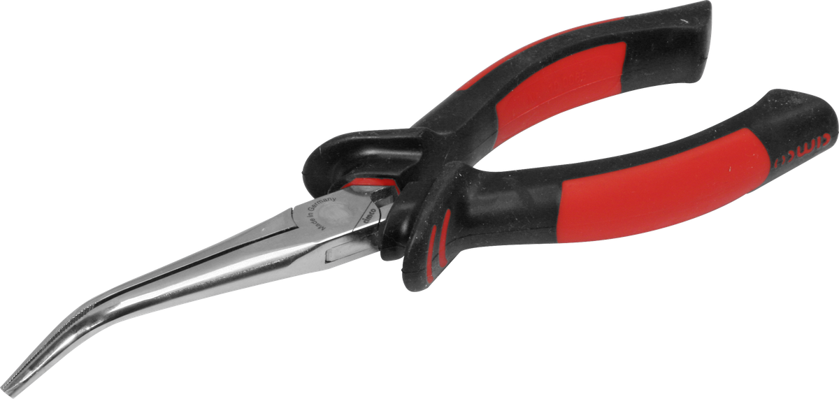 Mechanikerzange gebogen, flach, rund 190mm
