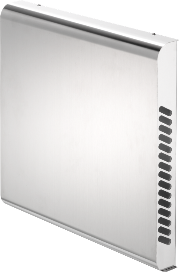 Komfortlüftungsgerät ComfoSpot 50 mit Aussenwandhaube Edelstahl