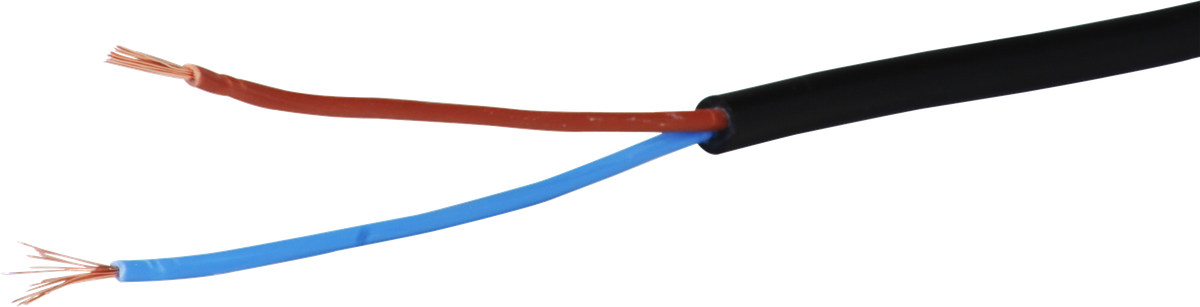 Cavo Tdlr 2×0.5 mm² LN nero Eca
