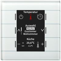 UP-Bediengerät KNX MDT BE-GBZW.01 6T Display Glas weiss