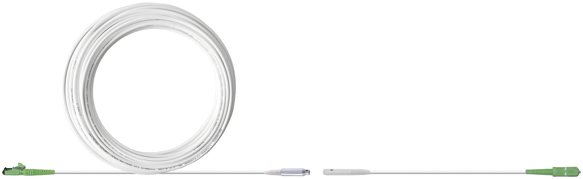 Cavo di prolunga FO-FTTH F-3000 LC/APC-SC/APC 15m