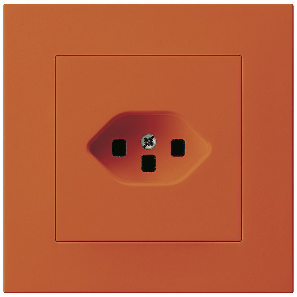 UP-Steckdose Hager KPR, 1×T23, 16A 250V, orange