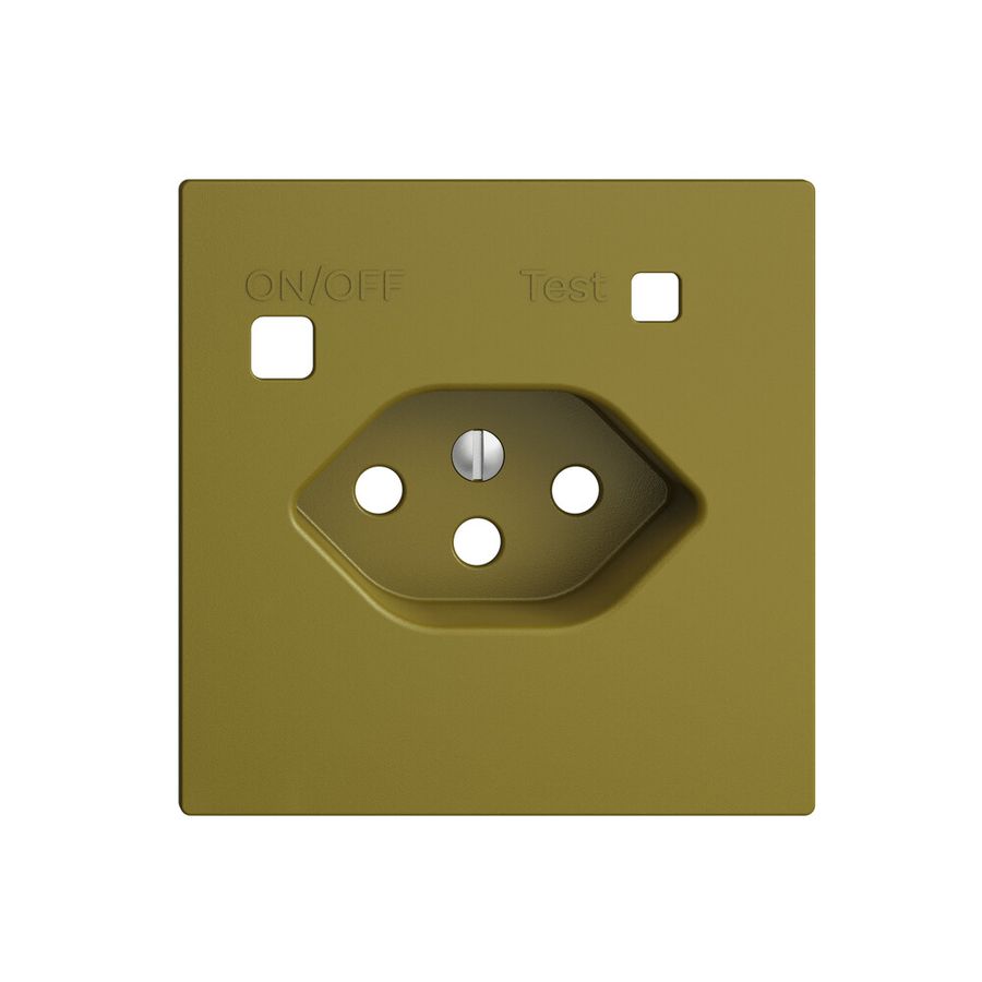 Frontset EDIZIOdue zu FI-Steckdose F, T13, olive