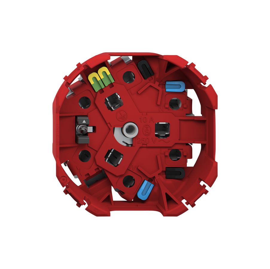 Steckdose Feller SNAPFIX® 3×T13 mit LED weiss