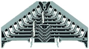 Potentialverteilerklemme Weidmüller PPV 8L PUSH IN TS35×7.5 grau