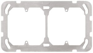 Befestigungspl. I-I Hager horiz.77×137mm für 2×FA6/M3/XLR