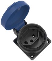 EB-Steckdose ELBRO T23 IP55 16 A 230 VAC IK08 schwarz/blau S+ inkl. Dichtung