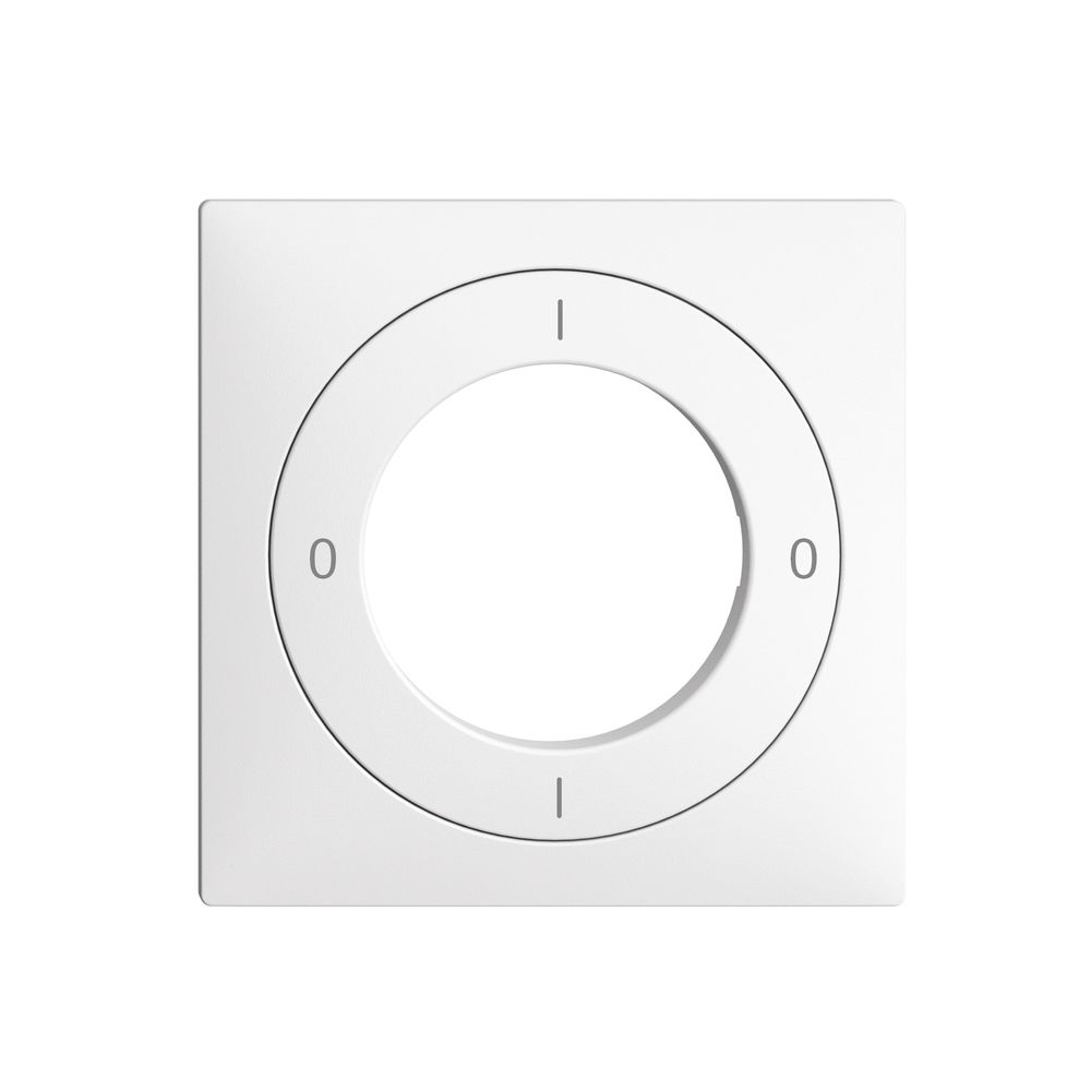 Kit frontale EDIZIOdue 0-1-0-1 60×60mm bianco per interruttore a chiave