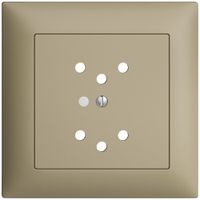 Kit frontal ENC EDIZIOdue sand 88×88mm 2×T12, lentille,