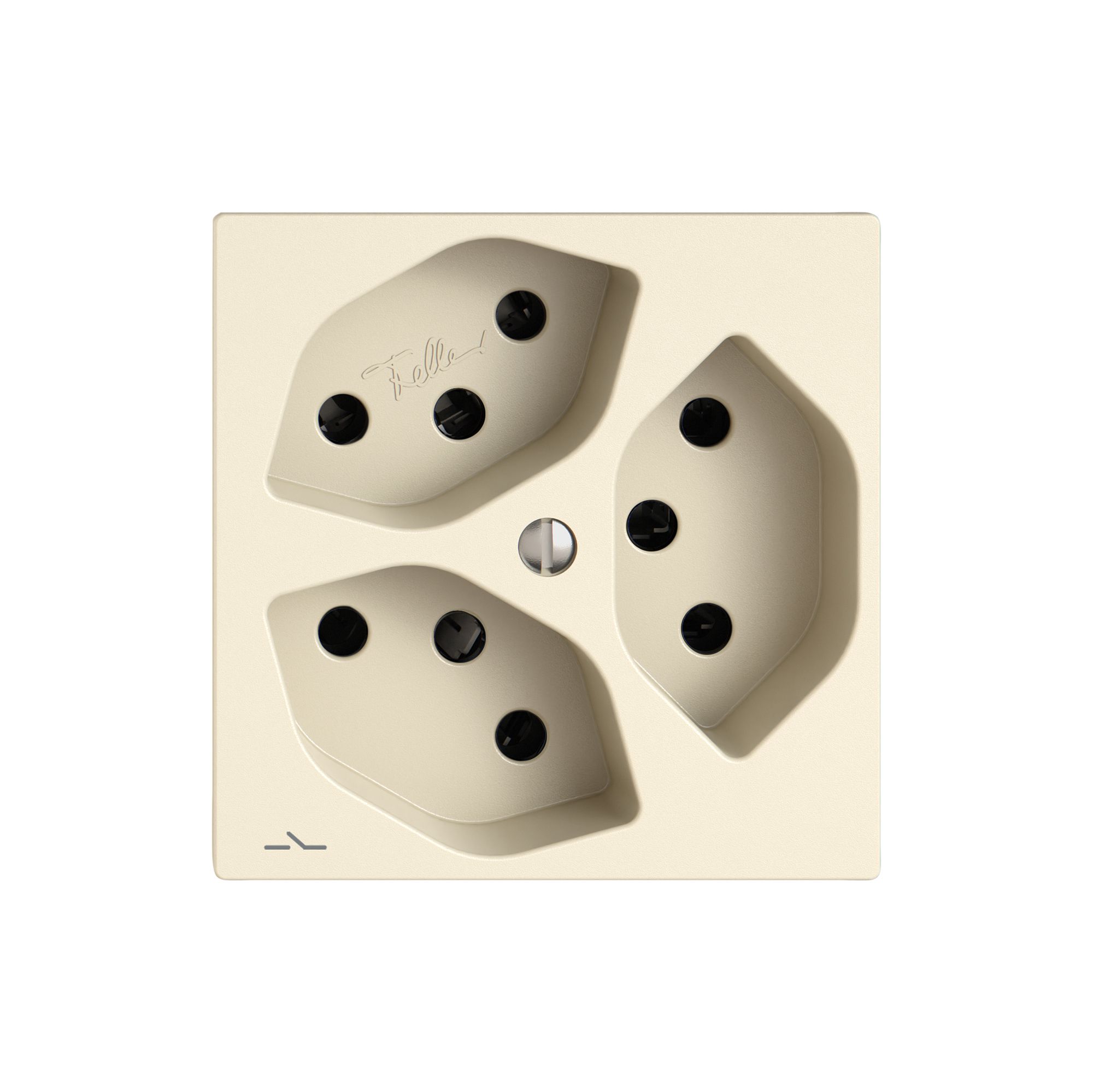 Presa EDIZIO.liv SNAPFIX® 3×T13 1×S cr