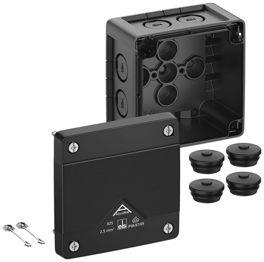 Scatola di derivazione AP Spelsberg Abox Pro 025-L/sw 92×92×60mm IP69 ne