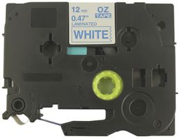 Cassetta nastro compatibile con OZE-233, 12mm×8m, bianco/blu