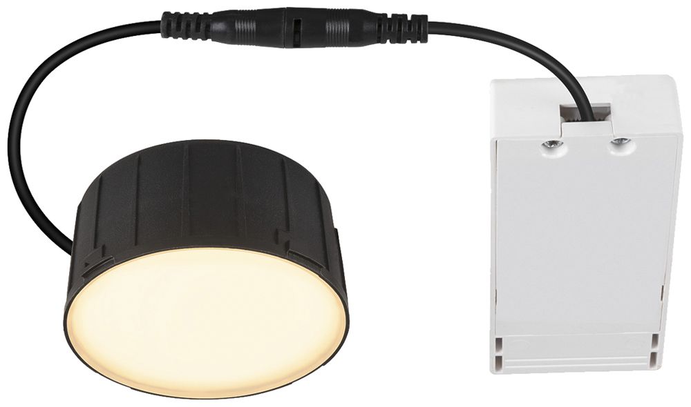 Downlight LED SLV DOWNLIGHT100 6W 640lm 830/840 IP54 VWB Ø75mm nero