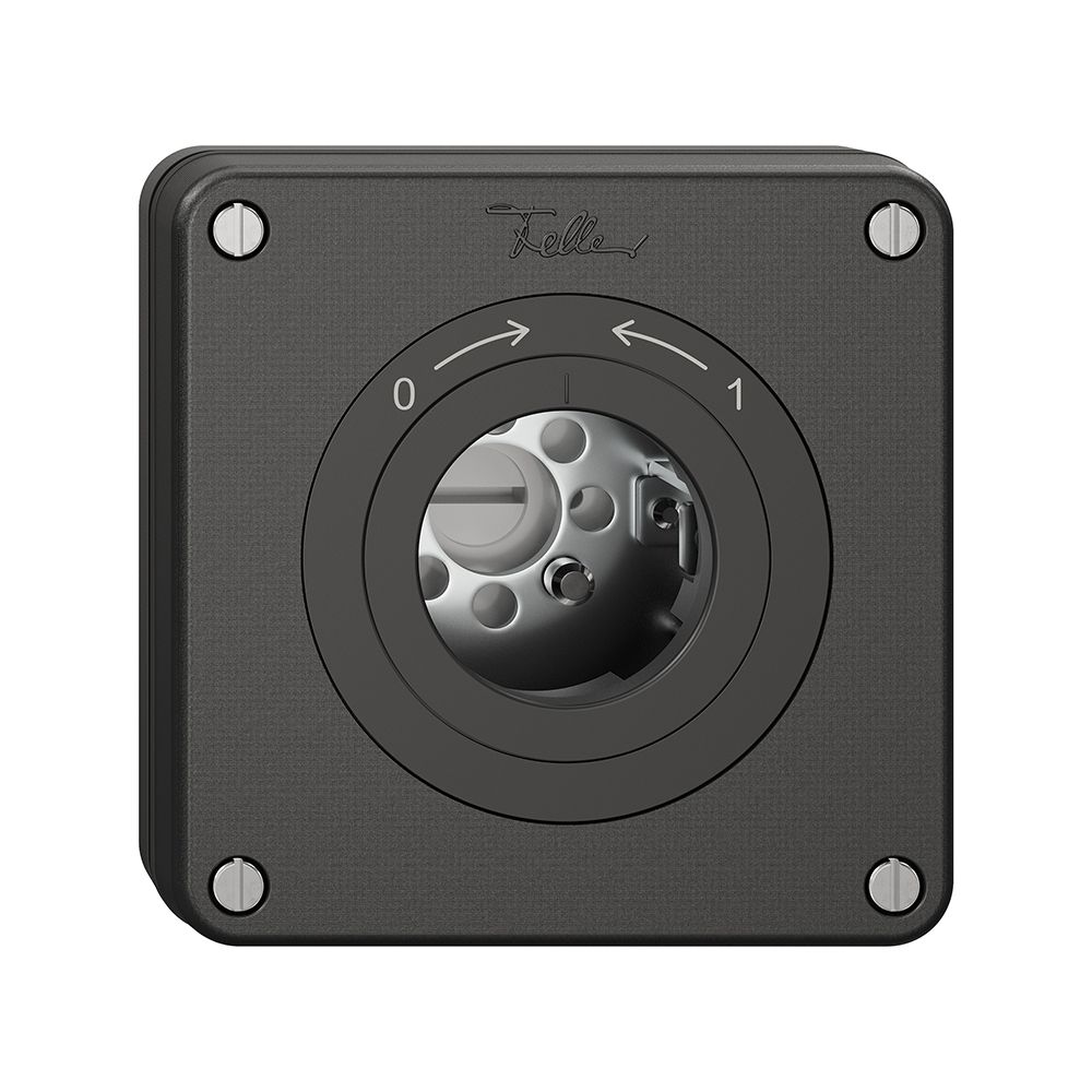 Contact pivotant NUPU NEVO, sans cylindre, KS, 0<->1, noir