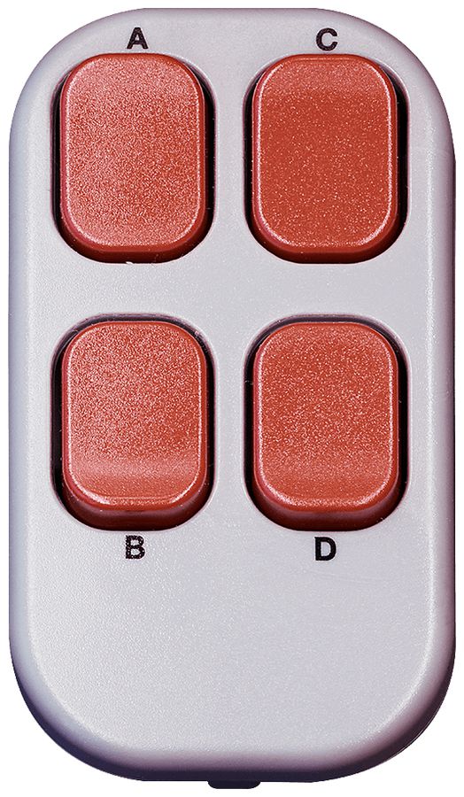 Handsender ALADIN Mini II EnOcean 4-Kan hellgrau/rot