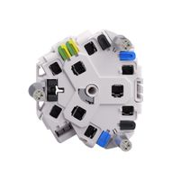 Inserto presa FH 3×T23 16A con LED verde con morsetti innest.