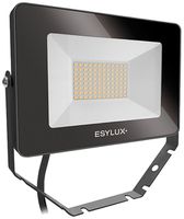 LED-Strahler ESYLUX OFL BASIC, 30W 3000K 3000lm 200×32×135mm IP65, schwarz